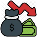 Recession Money Currency Icon