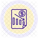 Recession Black Outline Icon Icon