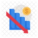 Recession Flat Icono