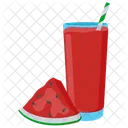 Receta De Jugo De Sandia Beneficios Del Jugo De Sandia Jugo De Sandia Fresco Icono