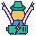 Recharge Life Vacation Holiday Icon