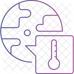 Réchauffement climatique  Icône