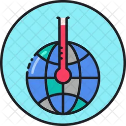 Le réchauffement climatique  Icône