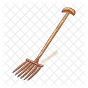 Rechen Gartenarbeit Werkzeug Symbol