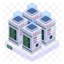 Datenbanken Rechenzentren Server Icon