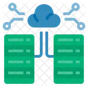 Rechenzentrum Cloud Computing Datenbank Symbol