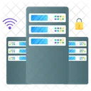 Servernetzwerk Datenserver Rack Serverhosting Symbol