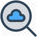 Cloud Informatique Recherche Icône