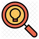 Idee De Recherche Trouver Une Idee Loupe Icon