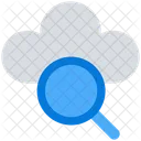 Recherche Donnees Cloud Icon