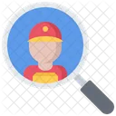 Recherche Loupe Fort Icon