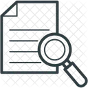 Recherche Document Loupe Icône