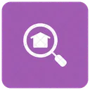 Loupe Recherche Maison Icon