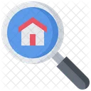 Recherche Loupe Batiment Icon