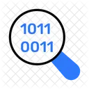 Recherche Binaire Recherche De Donnees Recherche De Code Icône