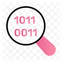 Recherche Binaire Recherche De Donnees Recherche De Code Icône