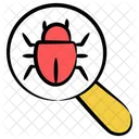 Recherche De Bug Recherche De Virus Recherche Icône