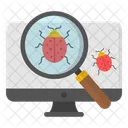 Rechercher Un Bug Trouver Un Bug Explorer Un Bug Icon