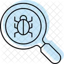 Recherche Argent Loupe Icône