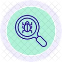 Recherche Argent Loupe Icône