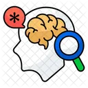 Recherche Du Cerveau Recherche De Lesprit Analyse Du Cerveau Icône