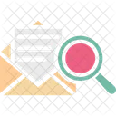 Recherche De Courrier Recherche De Courrier Analyse De Messages Icône