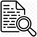 Recherche De Donnees Analyse De Documents Analyse De Rapports Icône