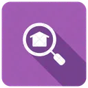 Loupe Recherche Maison Icon