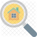 Recherche De Maison Loupe Immobilier Icon