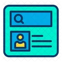 Recherche de profil  Icône