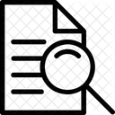 Recherche Document Loupe Icône