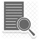 Rechercher Un Document Un Document Une Loupe Icon