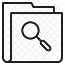Recherche Dossier Dossier De Recherche Icône