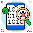 Recherche De Donnees Binaires Recherche De Nombres Binaires Recherche De Codes Binaires Icône