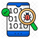 Recherche De Donnees Binaires Recherche De Nombres Binaires Recherche De Codes Binaires Icône
