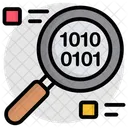 Recherche De Donnees Binaires Recherche De Code Binaire Code Numerique Icône