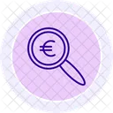 Euro Recherche Devise Icône