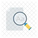 Recherche Texte Document Icône