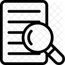 Recherche Fichier Loupe Icône