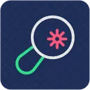 Recherche Bacteries Loupe Icon