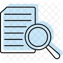 Recherche Fichier Loupe Icône
