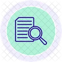 Recherche Fichier Loupe Icône