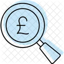Livre Sterling Sterling Recherche Icône