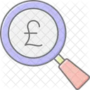 Livre Sterling Sterling Recherche Icône