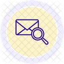 Courrier Recherche Loupe Icône