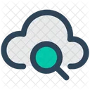 Cloud Informatique Recherche Icône