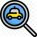 Recherche Taxi Service Icône