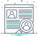 Recherche Sur Les Utilisateurs Enquete Sur Les Documents De Recherche Sur Les Utilisateurs Icône
