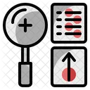 Recherche Datenerfassung Datenmanagement Symbol