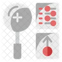 Recherche Datenerfassung Datenmanagement Symbol